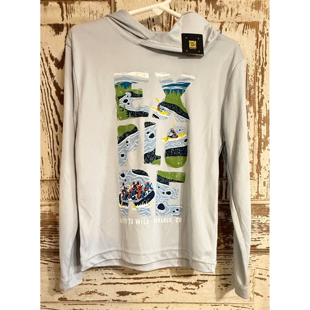 The Duck Company Mild to Wild Durango, Colorado Hoodie - Gray - Youth XS (4-5)